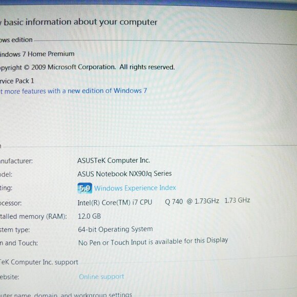Bang Olufsen Asus Laptop - Picture 14 of 15